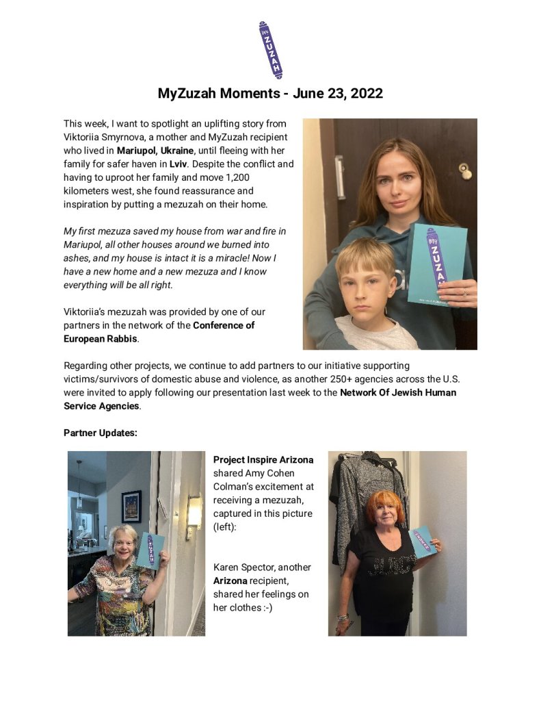 thumbnail of MyZuzah Moments – June 23, 2022